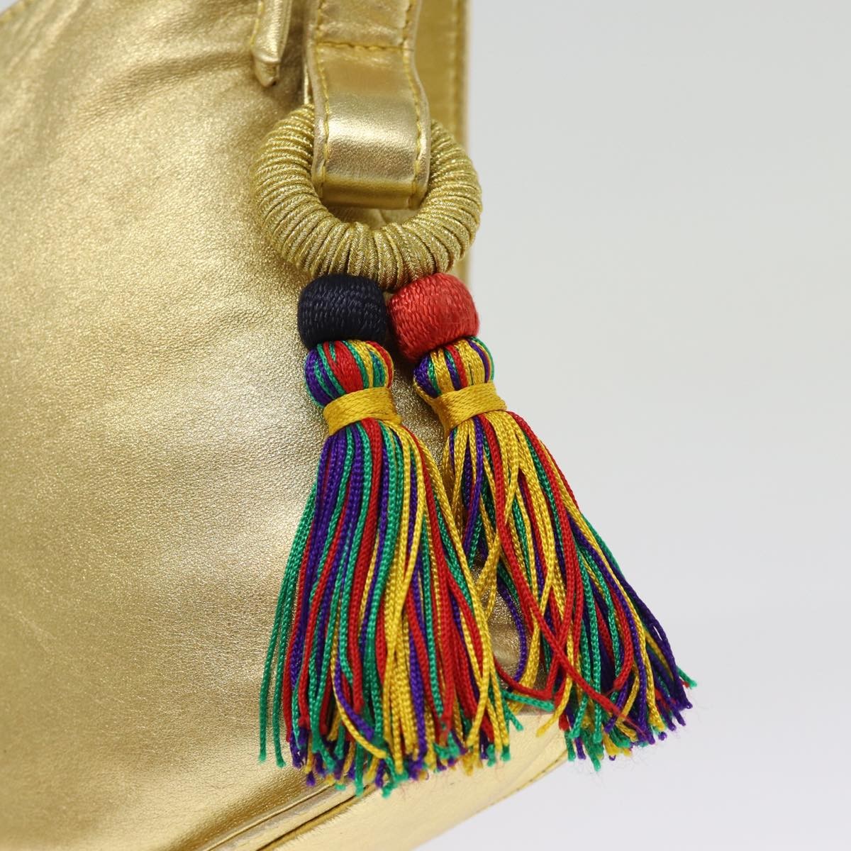 Loewe Flamenco Bag Leather, GOLD, LEATHER, Handbag