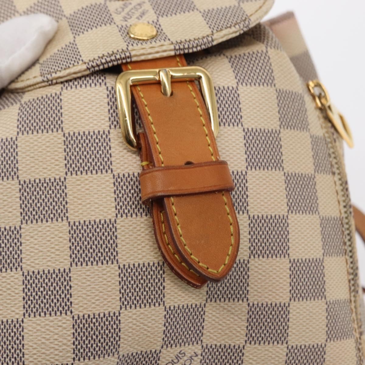 Louis Vuitton Sperone Backpack Damier, WHITE, CANVAS, Backpack