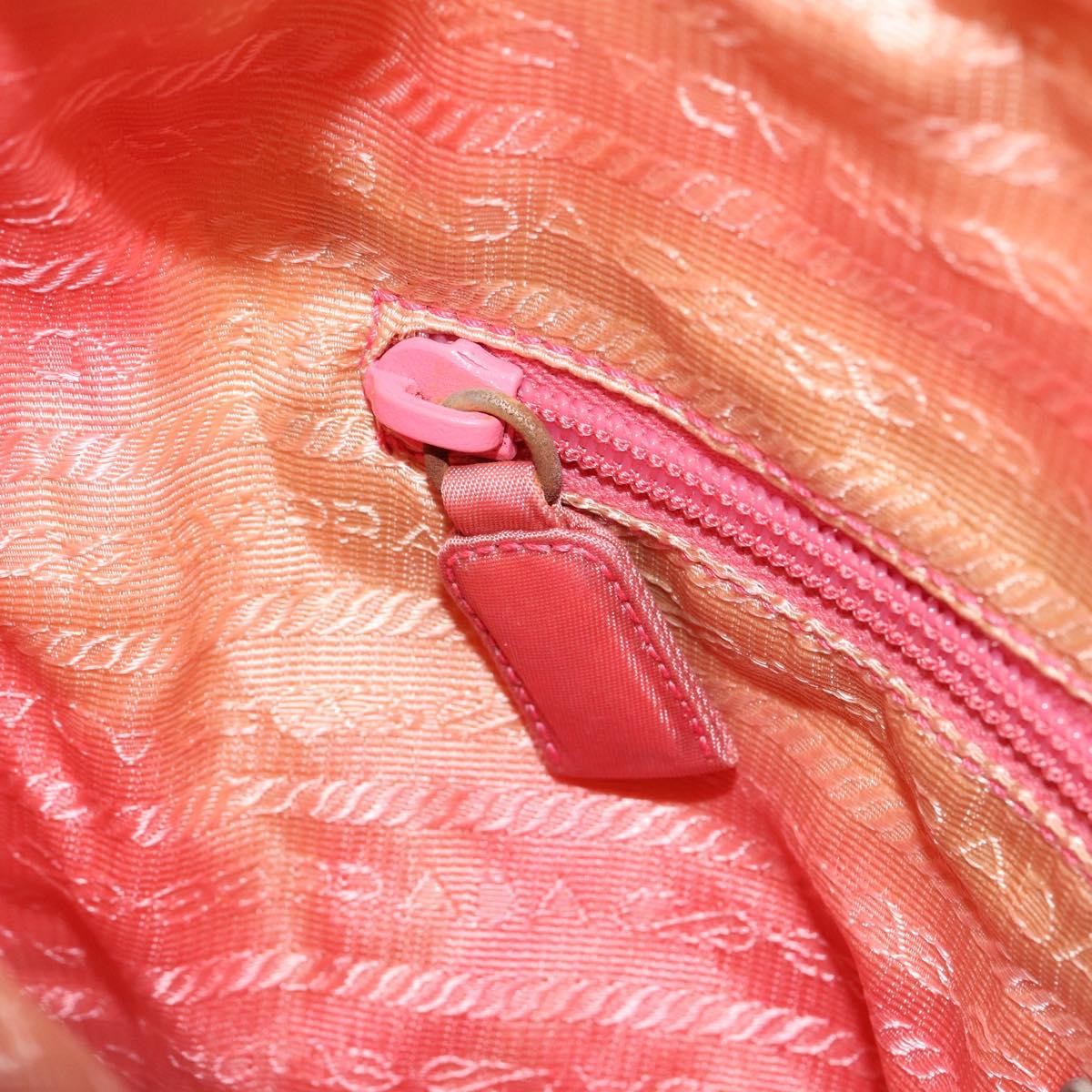 Prada Vintage Zip Tote Tessuto, PINK, NYLON, Tote bag