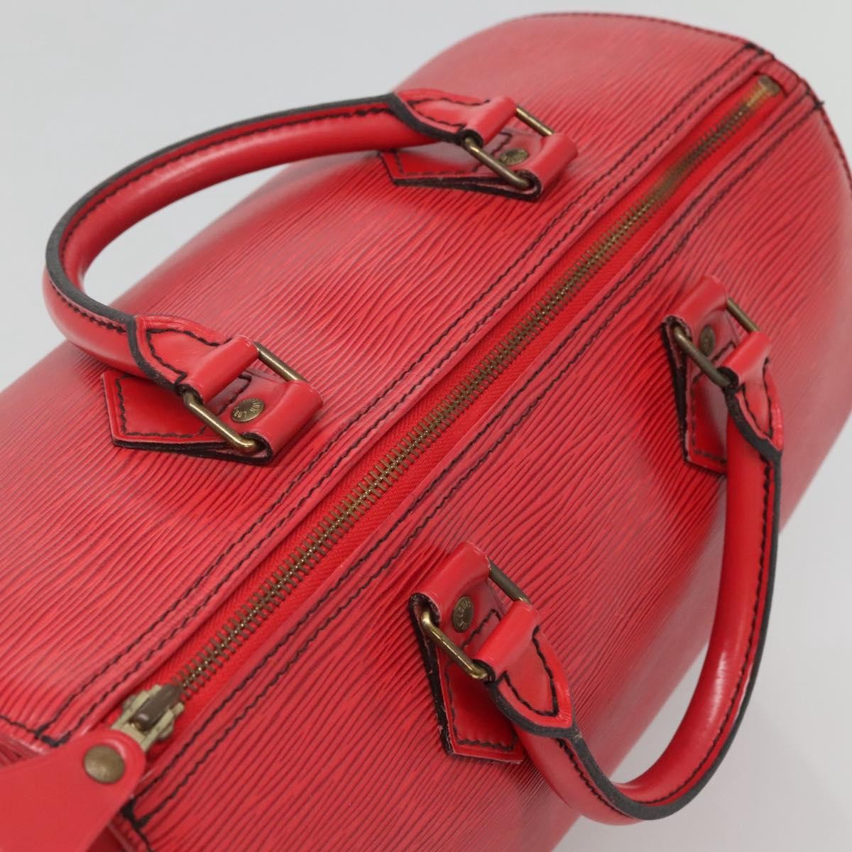 Louis Vuitton Speedy Handbag Epi Leather, RED, LEATHER, Handbag