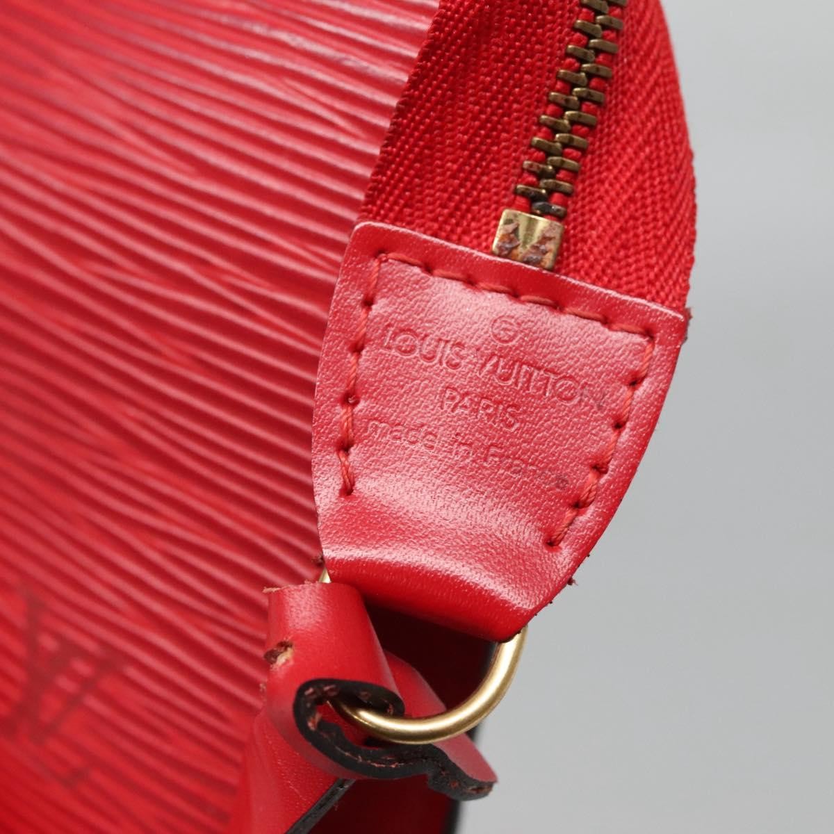 Louis Vuitton Pochette Accessoires Epi Leather, RED, LEATHER, Clutche & pouche