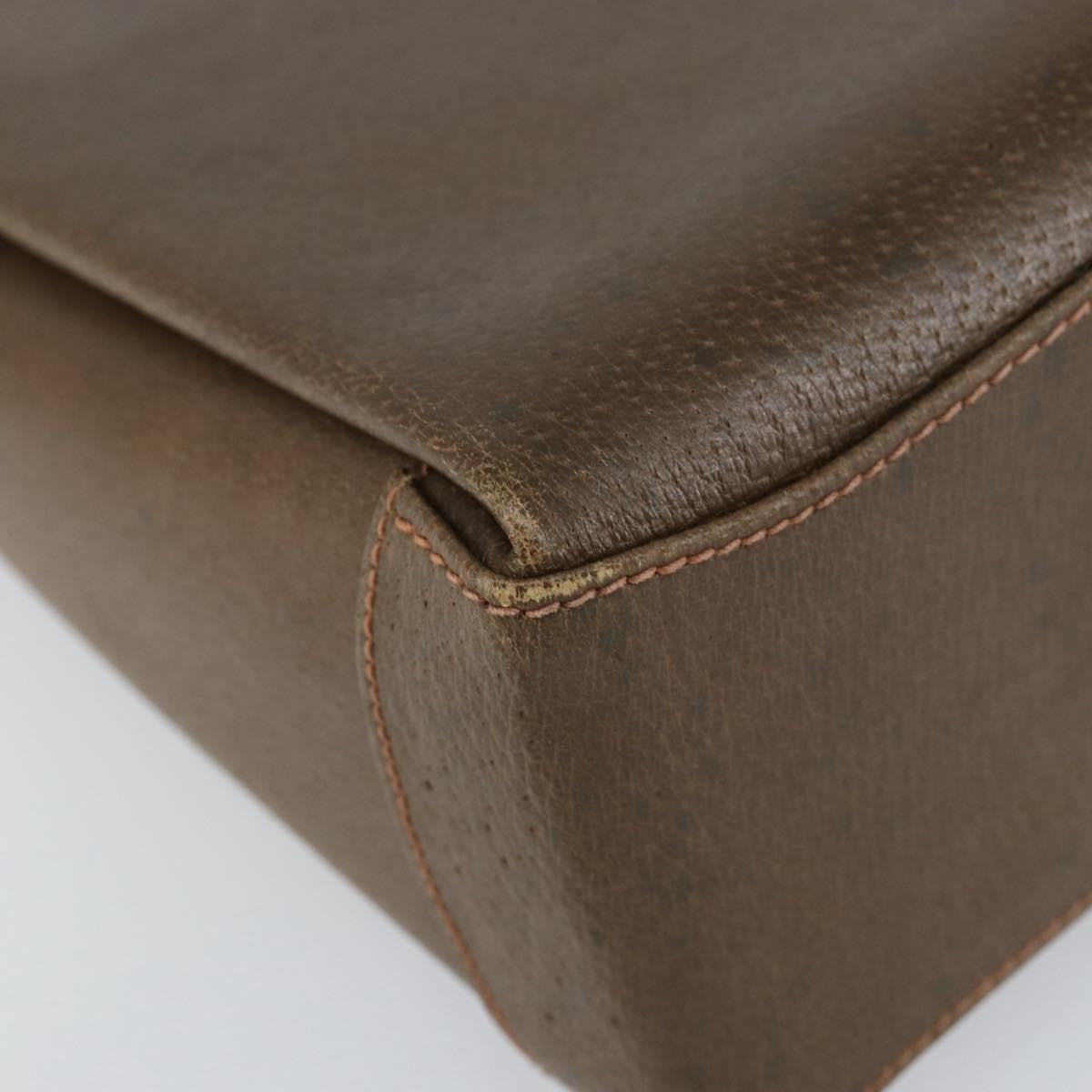 Gucci Vintage Shoulder Bag Leather, BROWN, LEATHER, Shoulder bag