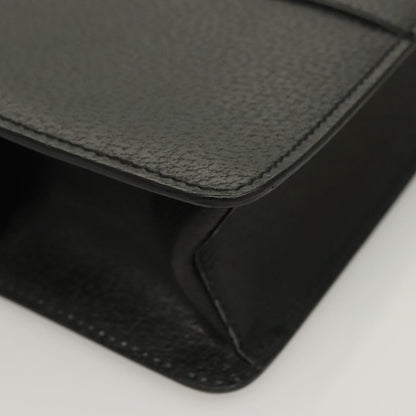 Salvatore Ferragamo Vintage clutch Bag Leather, BLACK, LEATHER, Clutche & pouche