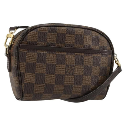 Louis Vuitton Ipanema Pochette Damier, Brown, Canvas, Clutch