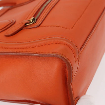 Celine Luggage Bag Smooth Leather, ORANGE, LEATHER, Handbag
