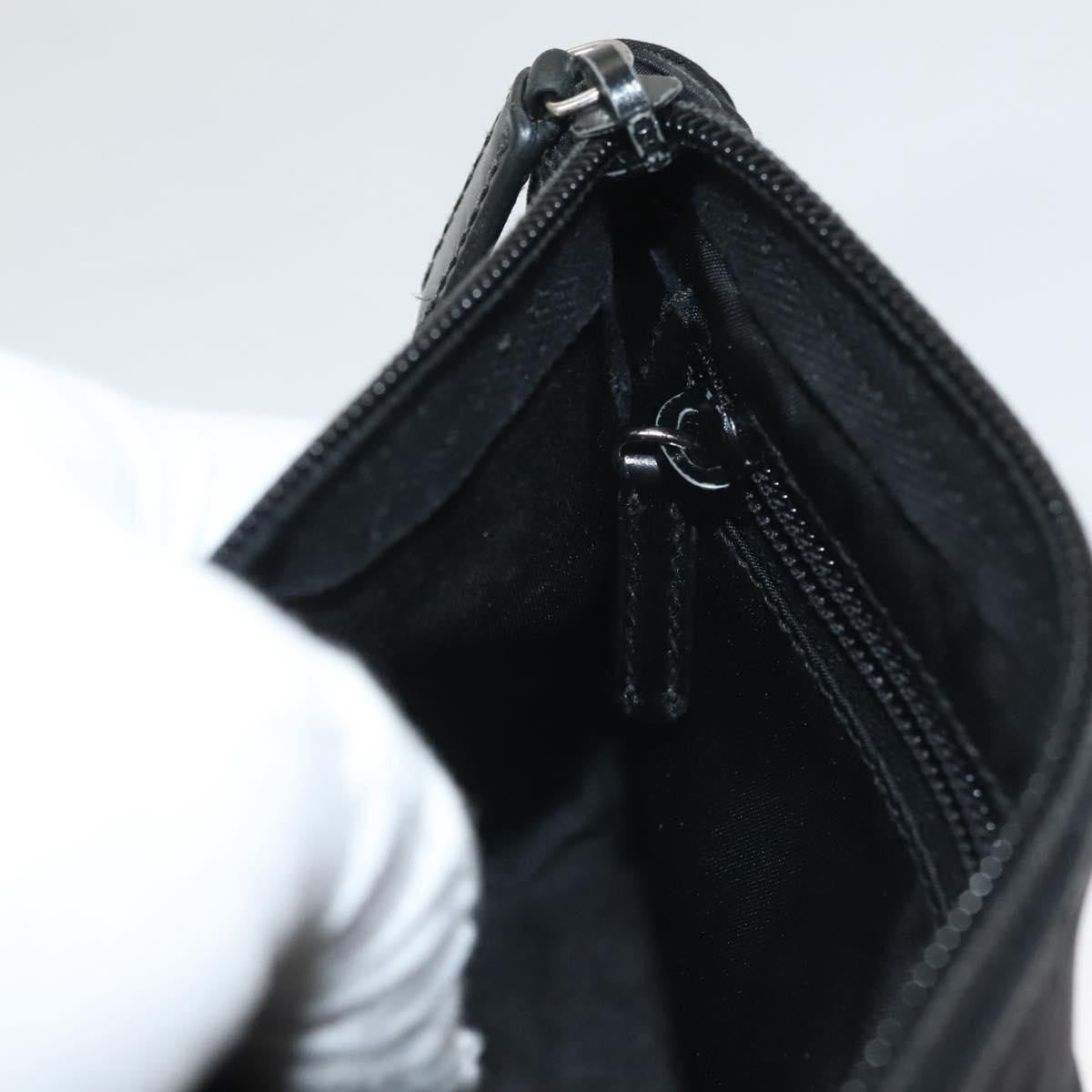 Prada Zip Pouch Tessuto, BLACK, NYLON, Clutche & pouche