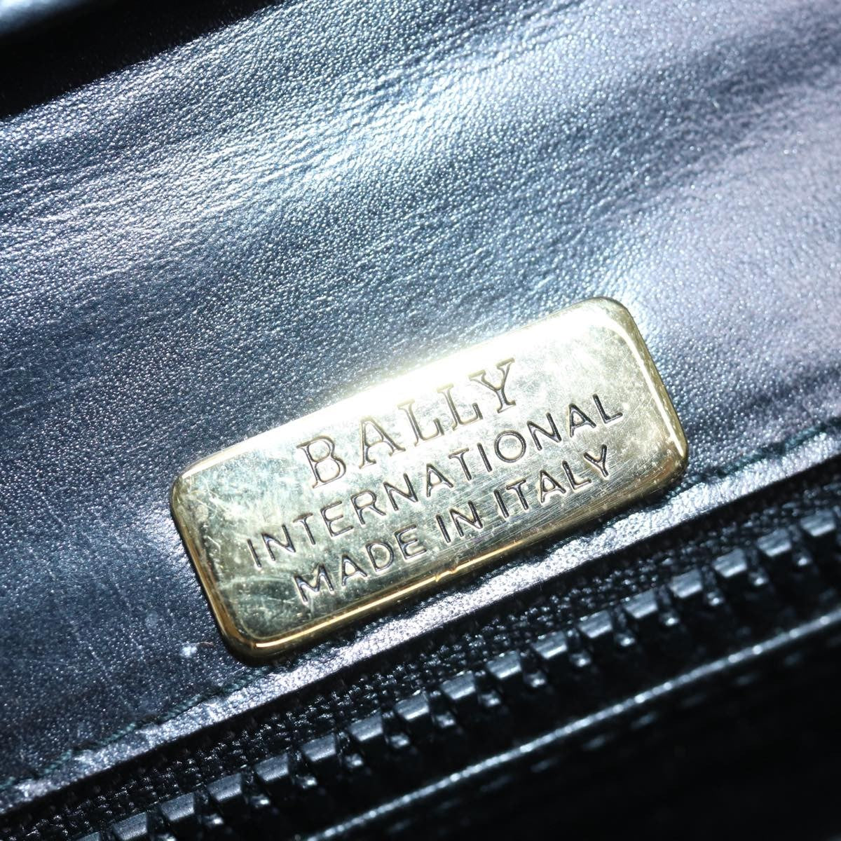 Bally Vintage Shoulder Bag Leather, Black, Leather, Shoulder Bag