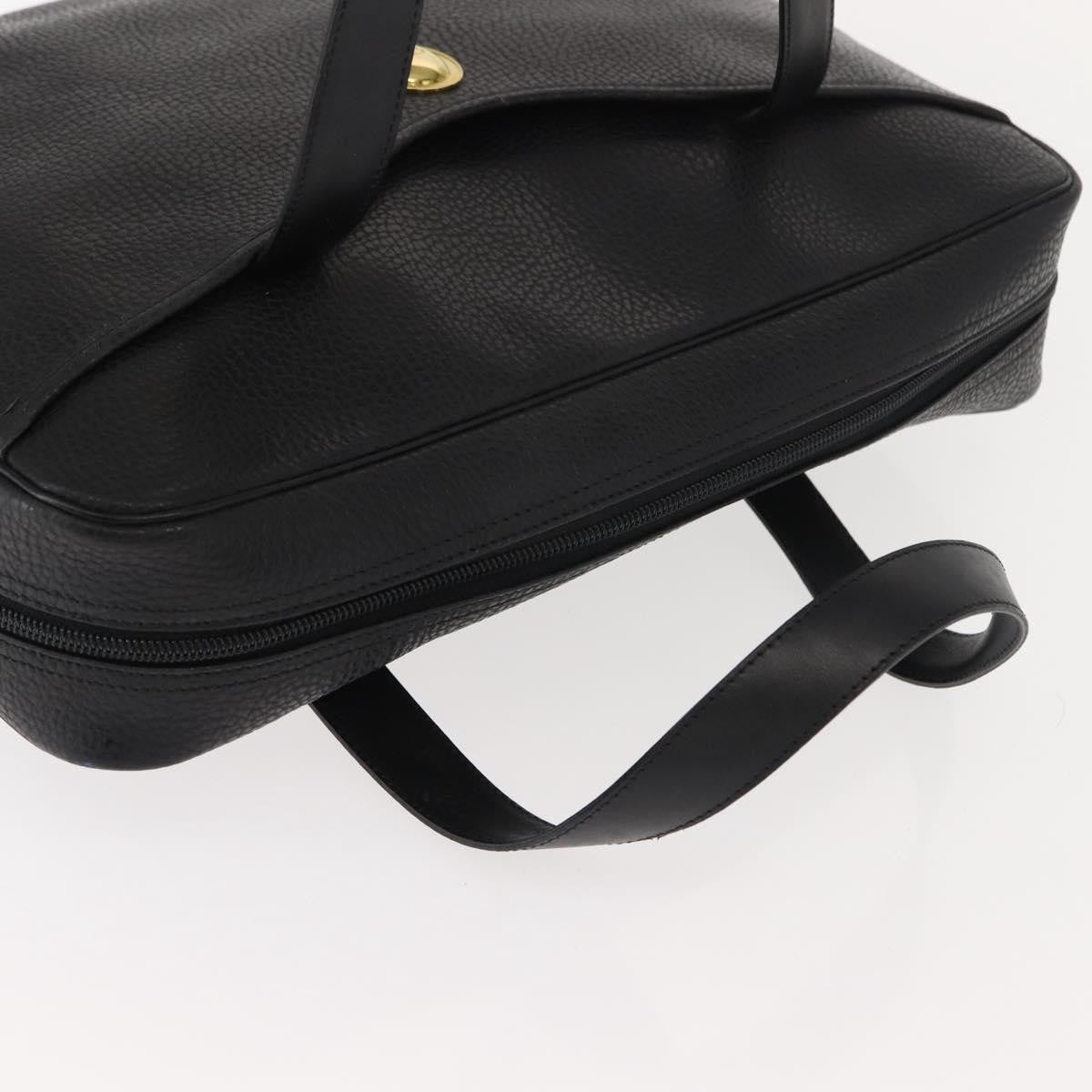 Christian Dior Vintage CD Handbag Leather, BLACK, LEATHER, Briefcase