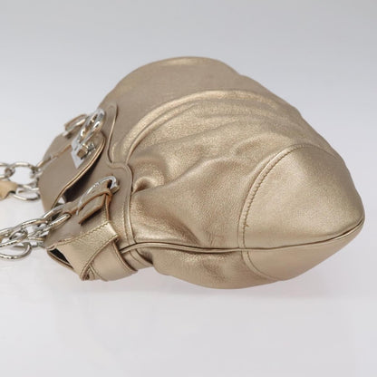 Salvatore Ferragamo Marisa Satchel Leather, GOLD, LEATHER, Handbag