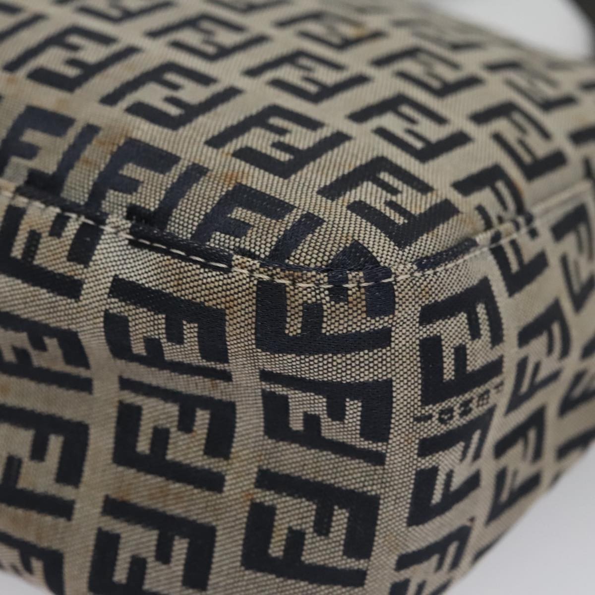 Fendi Vintage Shoulder Bag Zucca Canvas, NAVY, CANVAS, Handbag