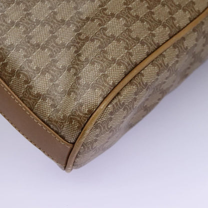 Celine Vintage Macadam Shoulder Bag Canvas, BEIGE, CANVAS, Shoulder bag