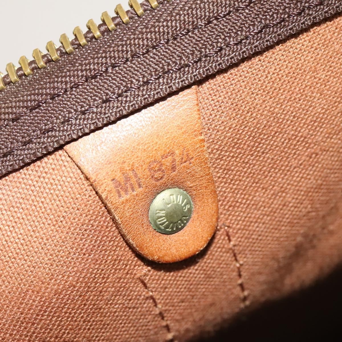 Louis Vuitton Keepall Bag Monogram Canvas, BROWN, CANVAS, Travel bag