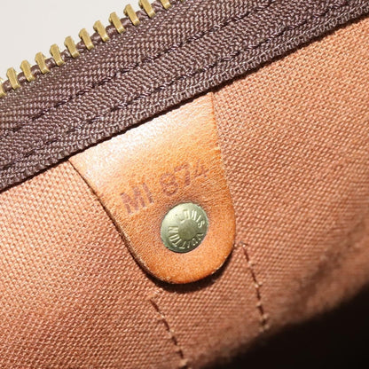 Louis Vuitton Keepall Bag Monogram Canvas, BROWN, CANVAS, Travel bag