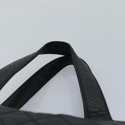 Chanel Vintage CC Zip Around Bowler Bag Quilted Caviar, BLACK, LEATHER, Handbag