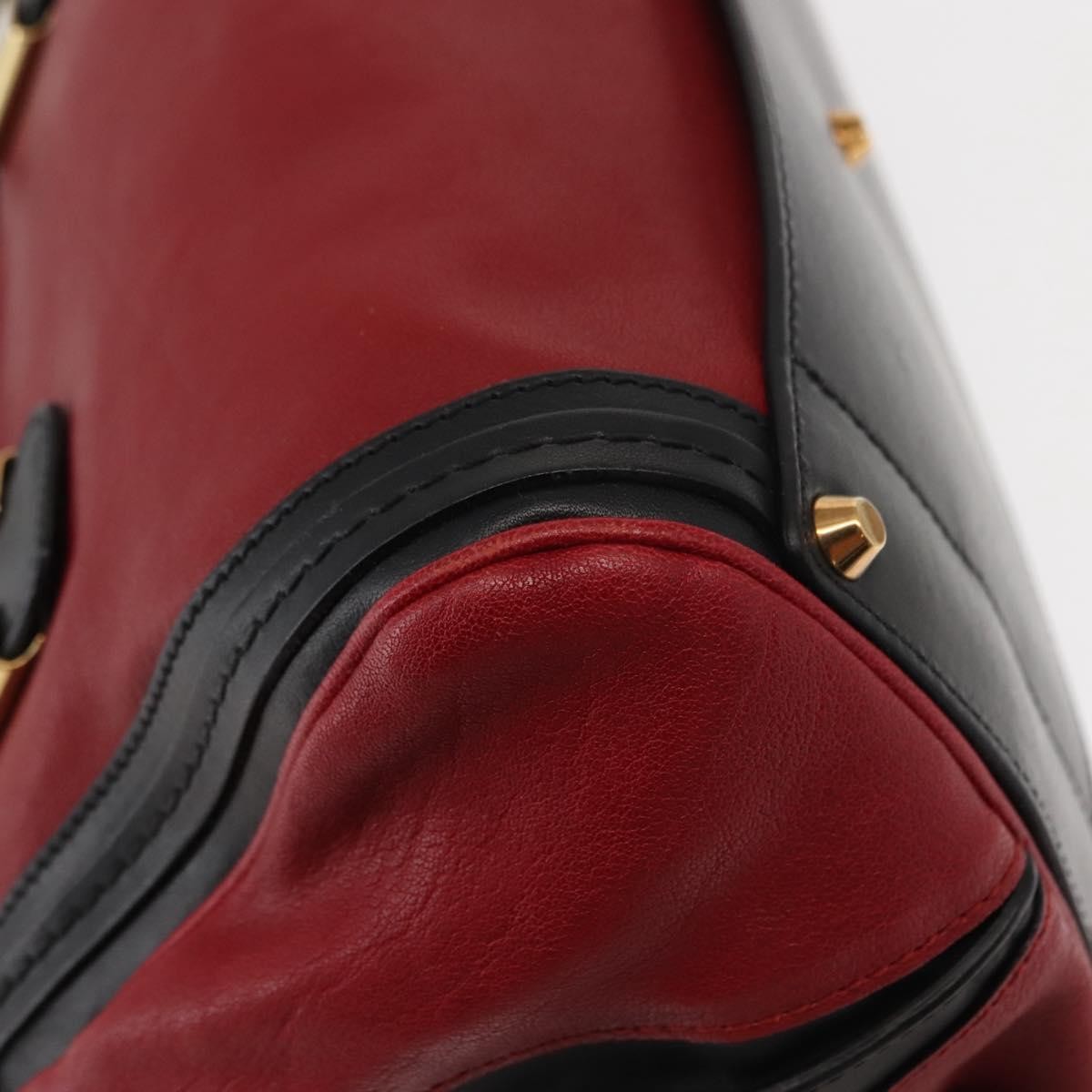 Chloe Alice Satchel Leather, RED, LEATHER, Handbag