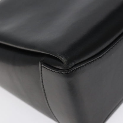 Gucci Vintage Convertible Box Crossbody Bag Leather, BLACK, LEATHER, Handbag