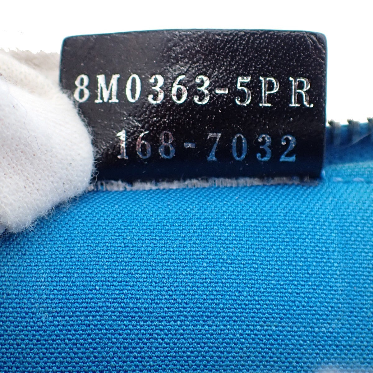 Fendi Monster Clutch Leather, BLUE, LEATHER, Clutche & pouche