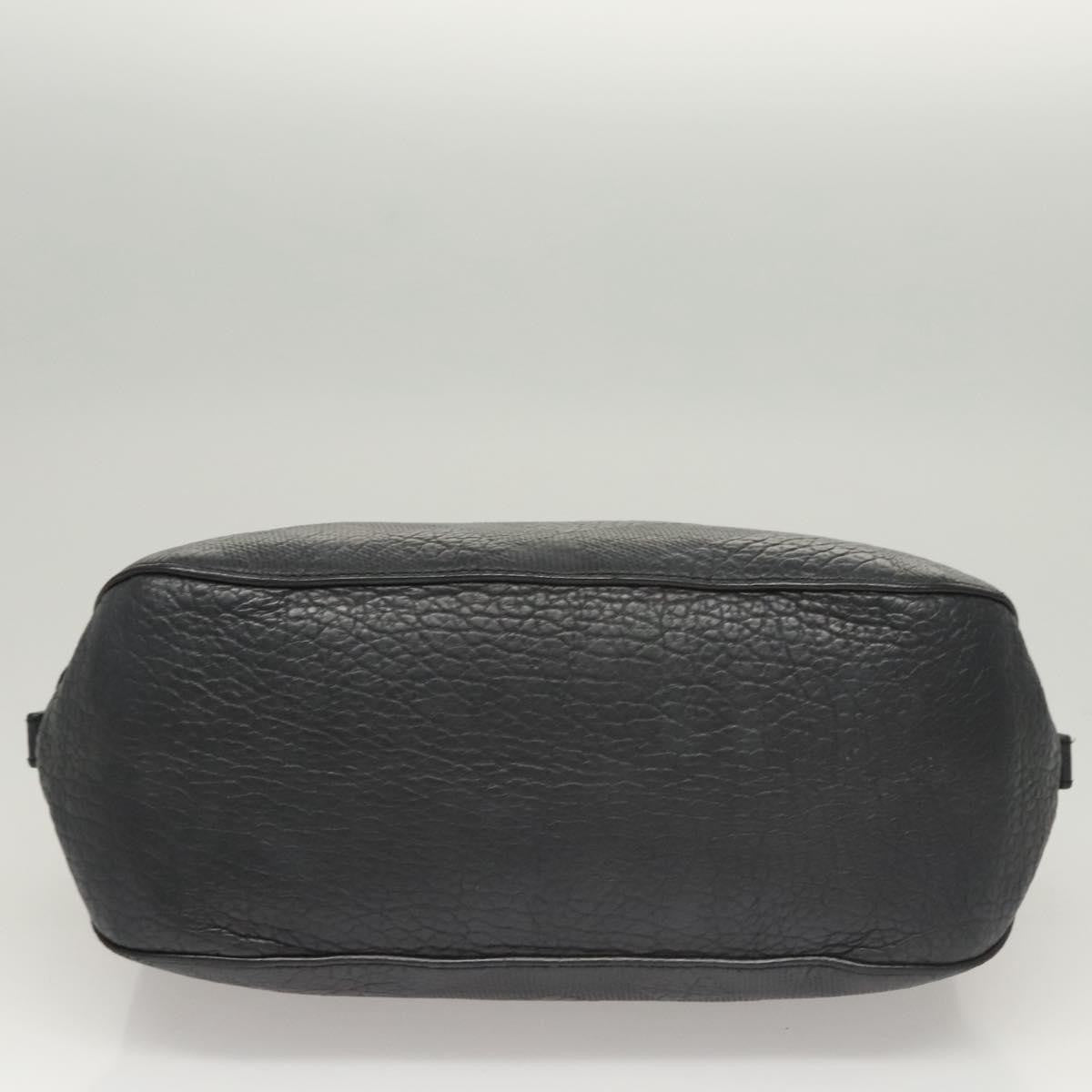 Burberry Orchard Bag Grained Leather, BLACK, LEATHER, Handbag