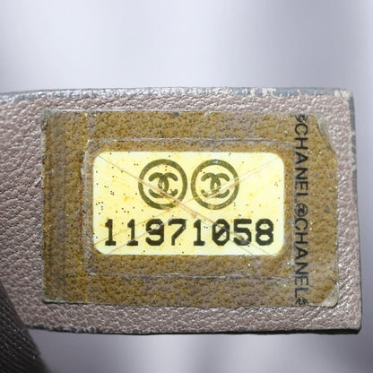 Chanel Drill Flap Bag Perforated Leather, SILVER, LEATHER, Shoulder bag