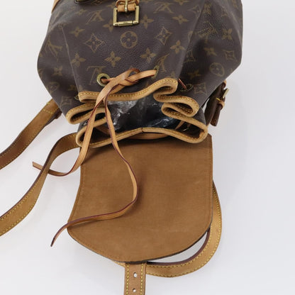 Louis Vuitton Vintage Montsouris Backpack Monogram Canvas, BROWN, CANVAS, Backpack