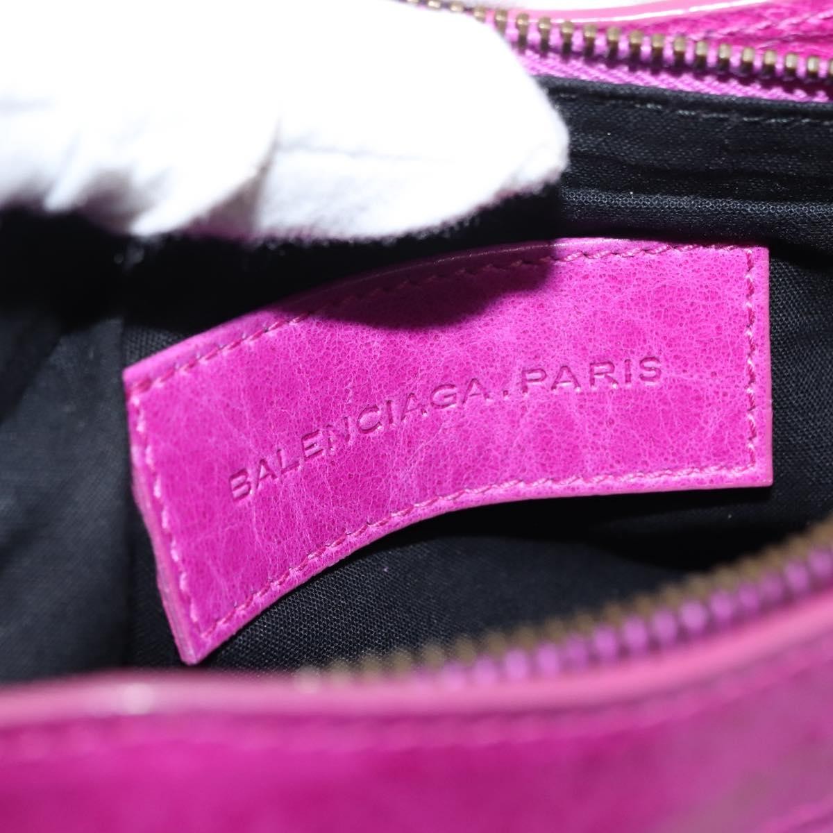 Balenciaga Classic Studs Cosmetic Pouch Leather, PURPLE, LEATHER, Clutche & pouche