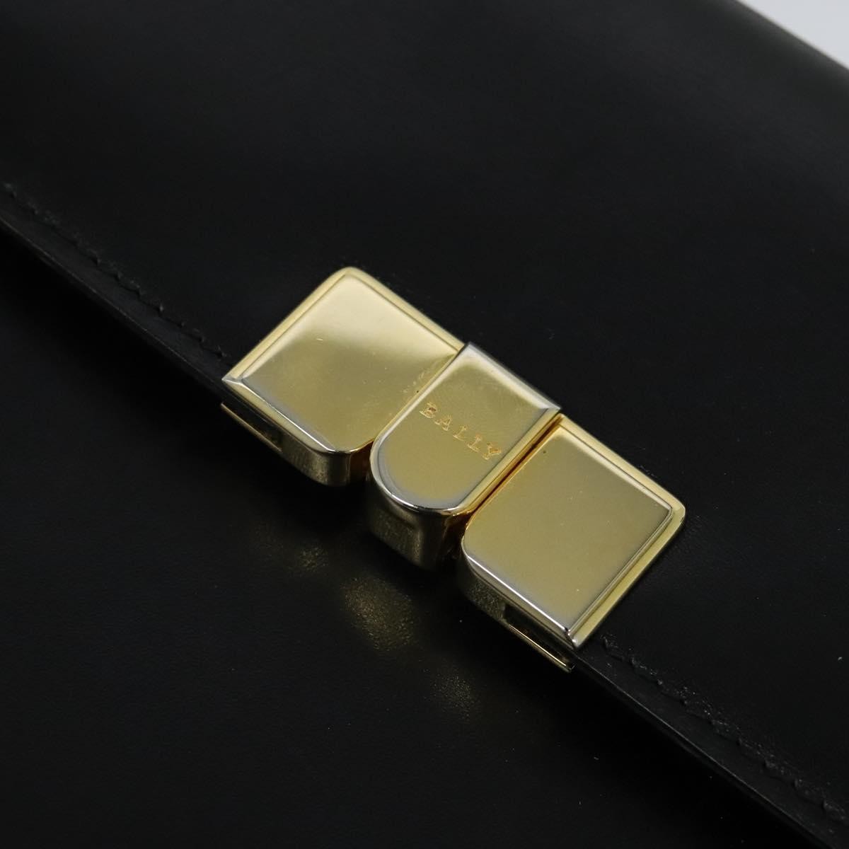 Bally Vintage Handbag Leather, BLACK, LEATHER, Handbag