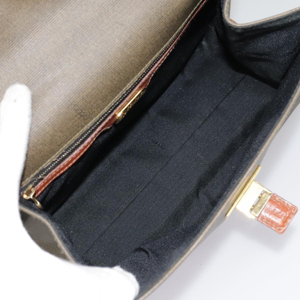 Fendi Vintage Top Handle Bag PVC, BROWN, PVC, Handbag