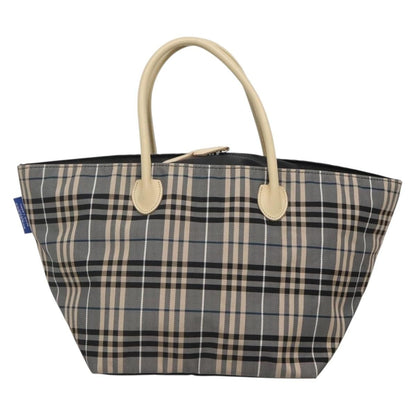 Burberry Nova Check Tote Nylon, GRAY, NYLON, Tote bag