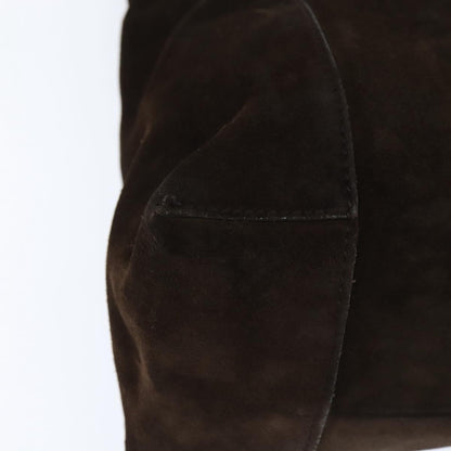 Gucci Hobo Shoulder Bag Suede, BROWN, SUEDE, Shoulder bag