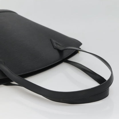 Louis Vuitton Saint Jacques Handbag Epi Leather, BLACK, LEATHER, Shoulder bag