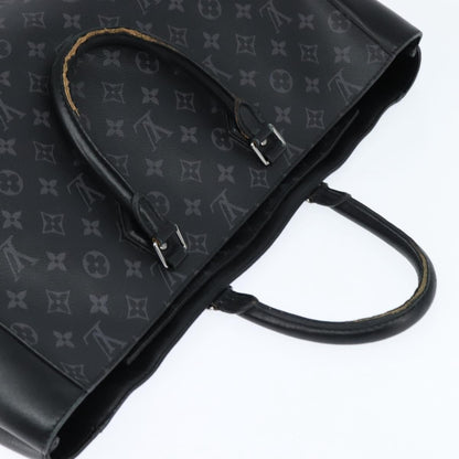 Louis Vuitton Grand Sac Bag Monogram Eclipse Canvas, BLACK, CANVAS, Tote bag