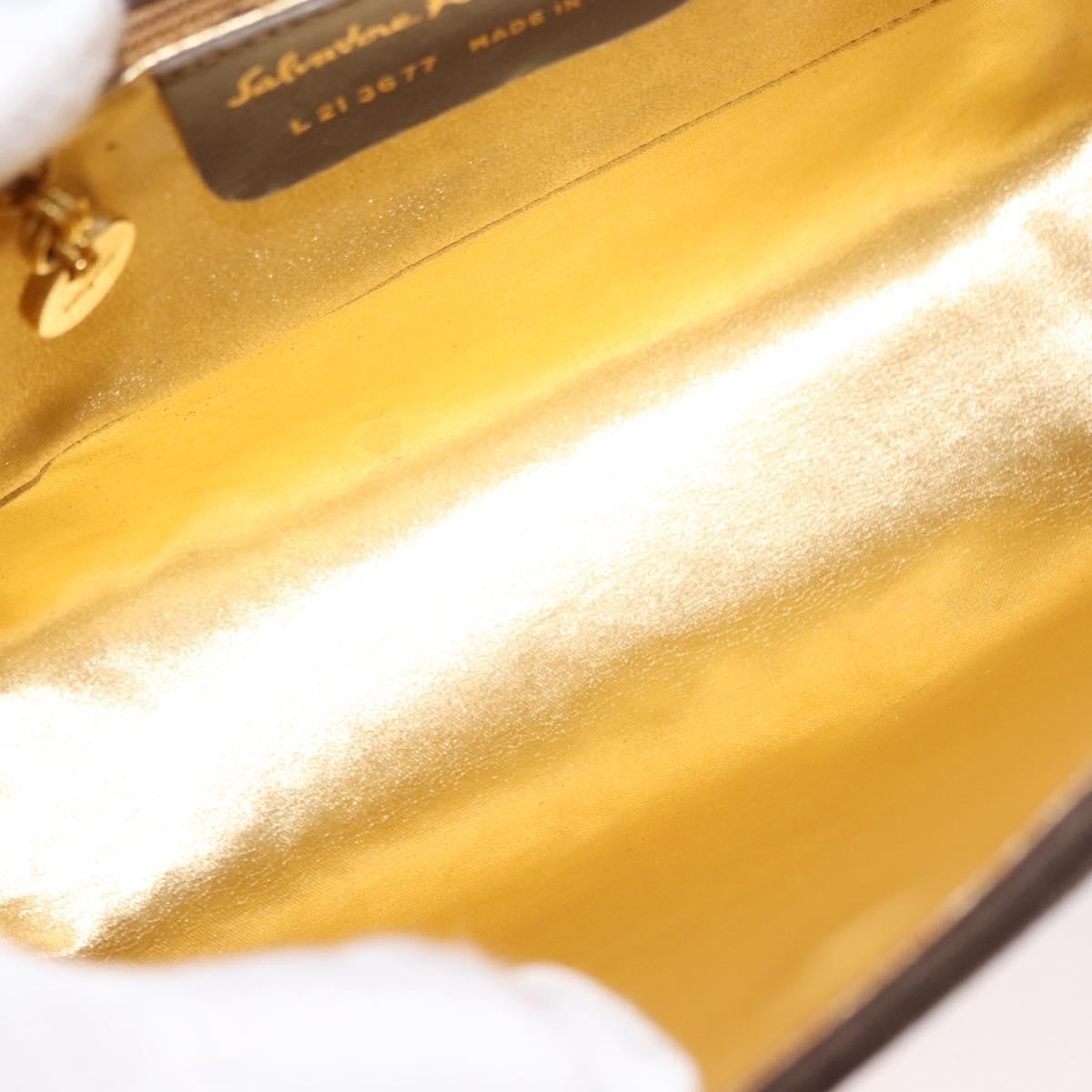 Salvatore Ferragamo Vintage Handbag Suede, BROWN, SUEDE, Handbag