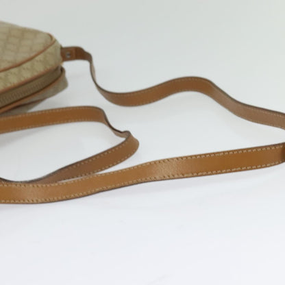 Celine Macadam Shoulder Bag PVC Leather, BEIGE, CANVAS, Shoulder bag