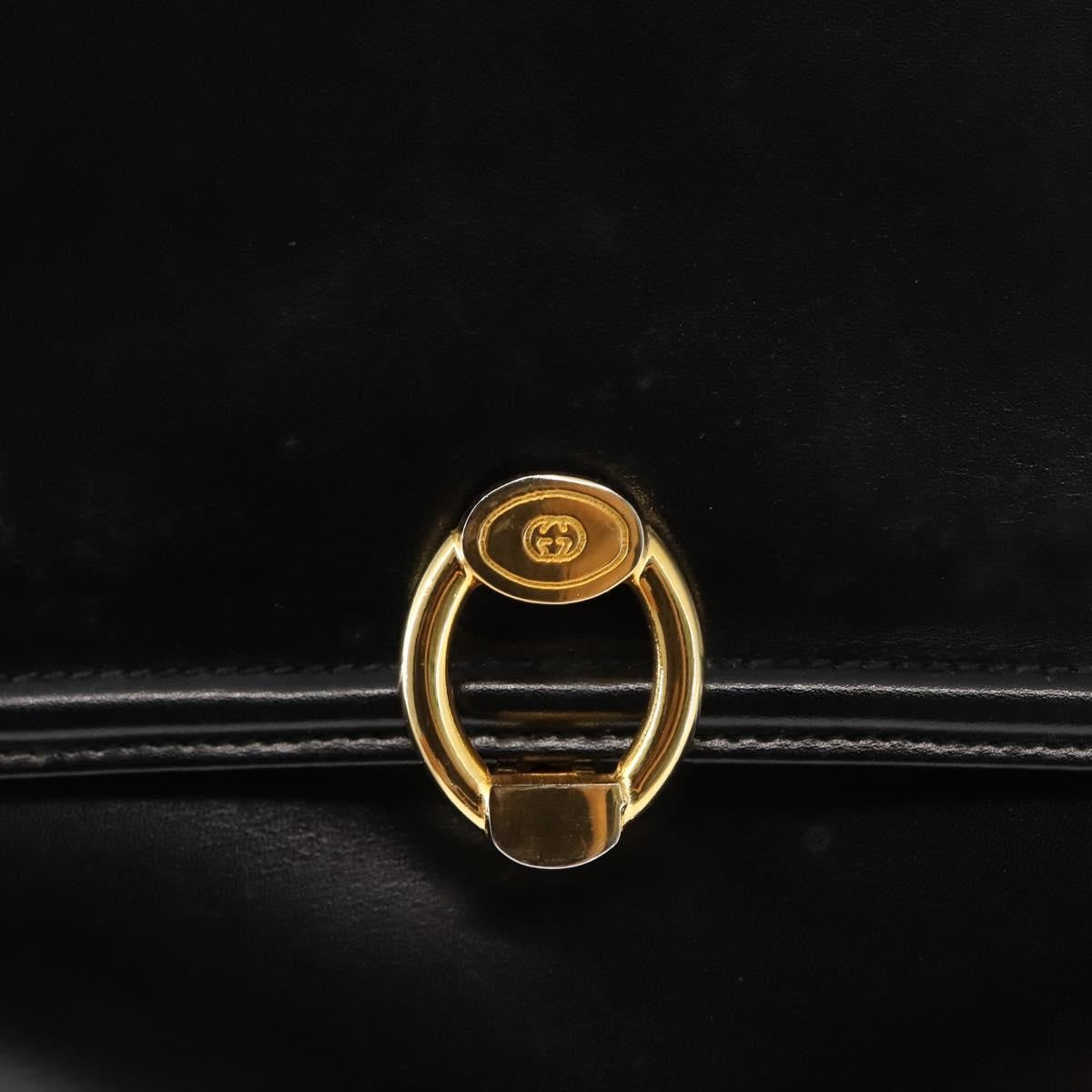 Gucci Shoulder bag black leather, BLACK, LEATHER, Shoulder bag