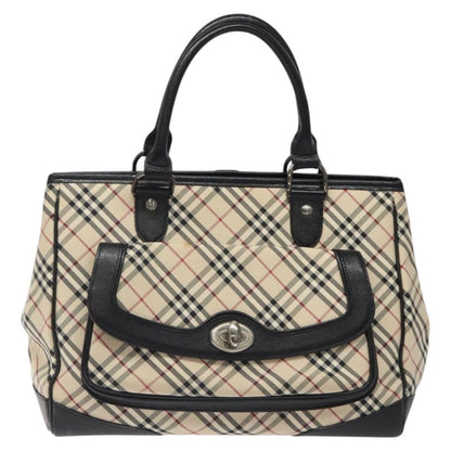 Burberry Nova Check Handbag Nova Check Canvas and leather, BEIGE, CANVAS, Handbag