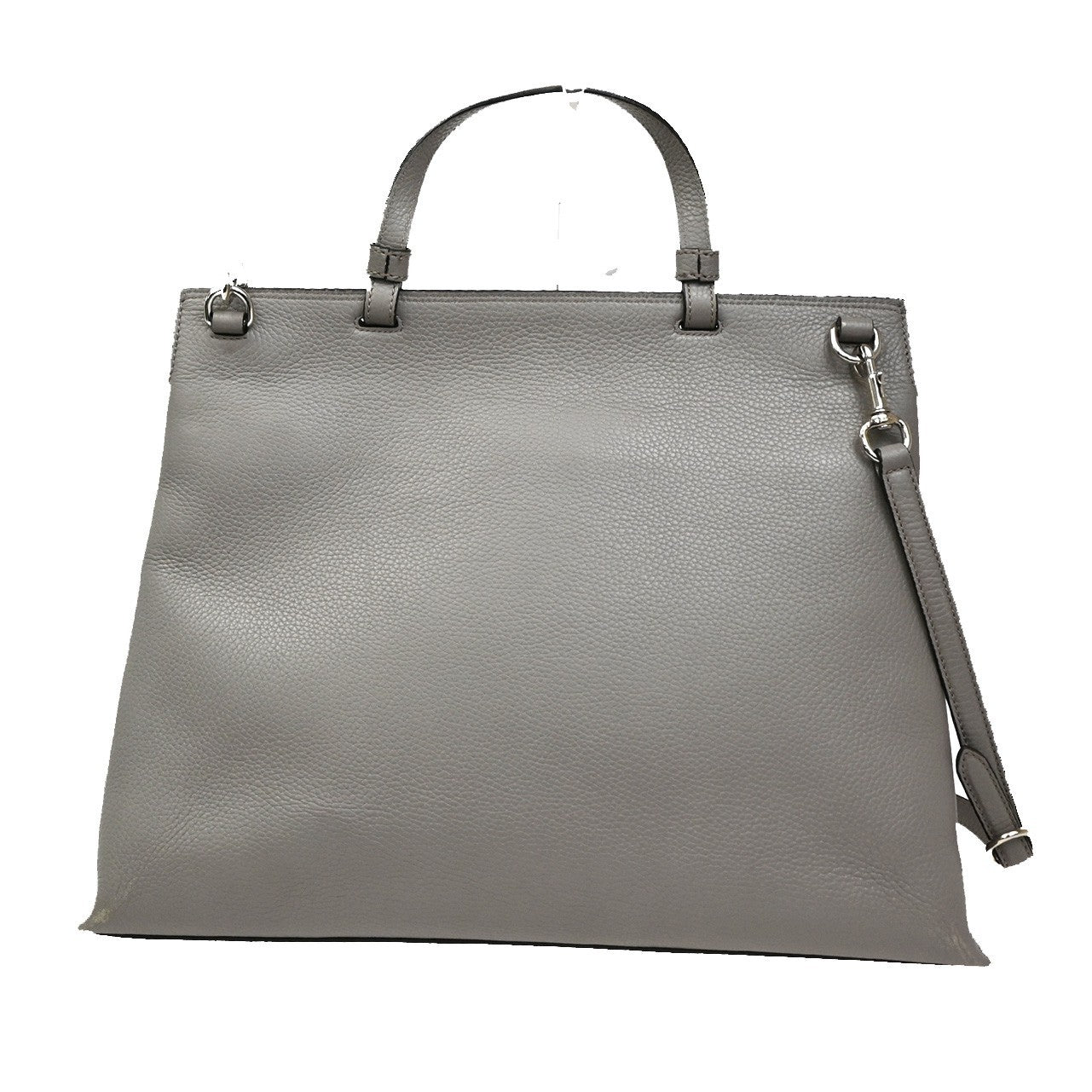 Gucci Bamboo Daily Top Handle Bag Leather, Gray, Leather, Shoulder Bag
