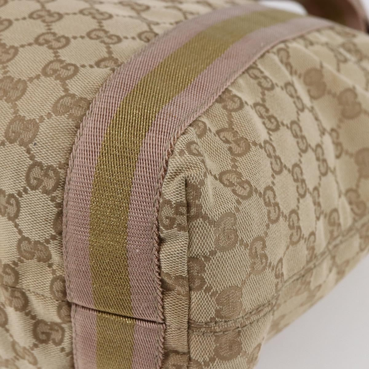 Gucci Original Web Tote GG Canvas, BEIGE, CANVAS, Tote bag