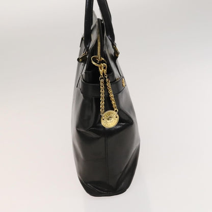 Versace Vintage Handbag Leather, BLACK, LEATHER, Handbag