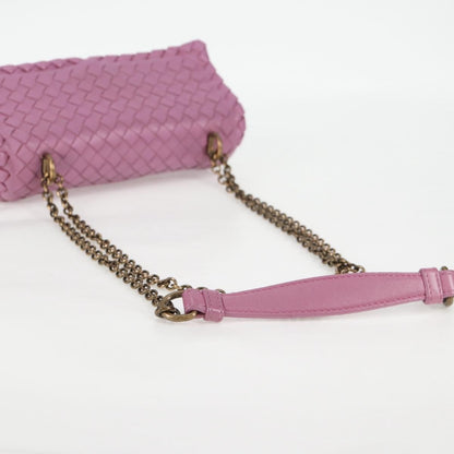 Bottega Veneta Olimpia Crossbody Bag Intrecciato Nappa, PURPLE, LEATHER, Crossbody bag