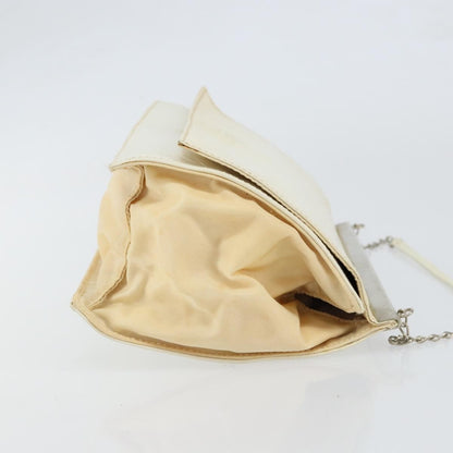 Prada Vintage Shoulder Bag Leather, WHITE, LEATHER, Shoulder bag