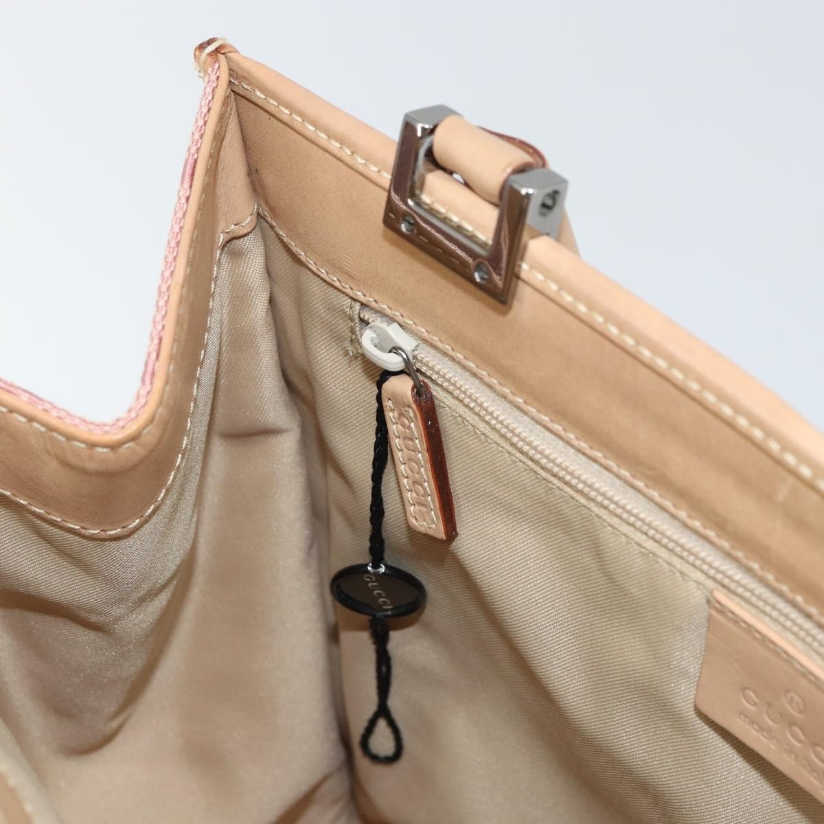 Gucci Vintage Jackie Handbag Canvas, PINK, CANVAS, Handbag