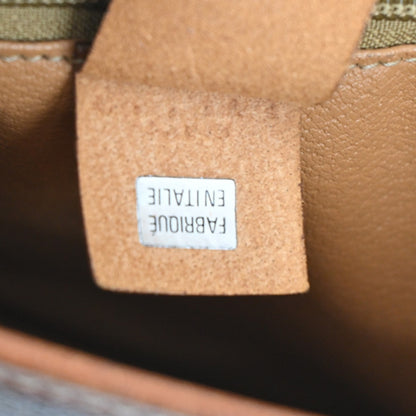 Celine Vintage Macadam Tote bag Canvas and Leather, Brown, Canvas, Tote Bag