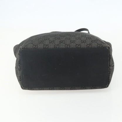 Gucci Vintage Bucket Shopping Tote GG Canvas, BLACK, CANVAS, Tote bag