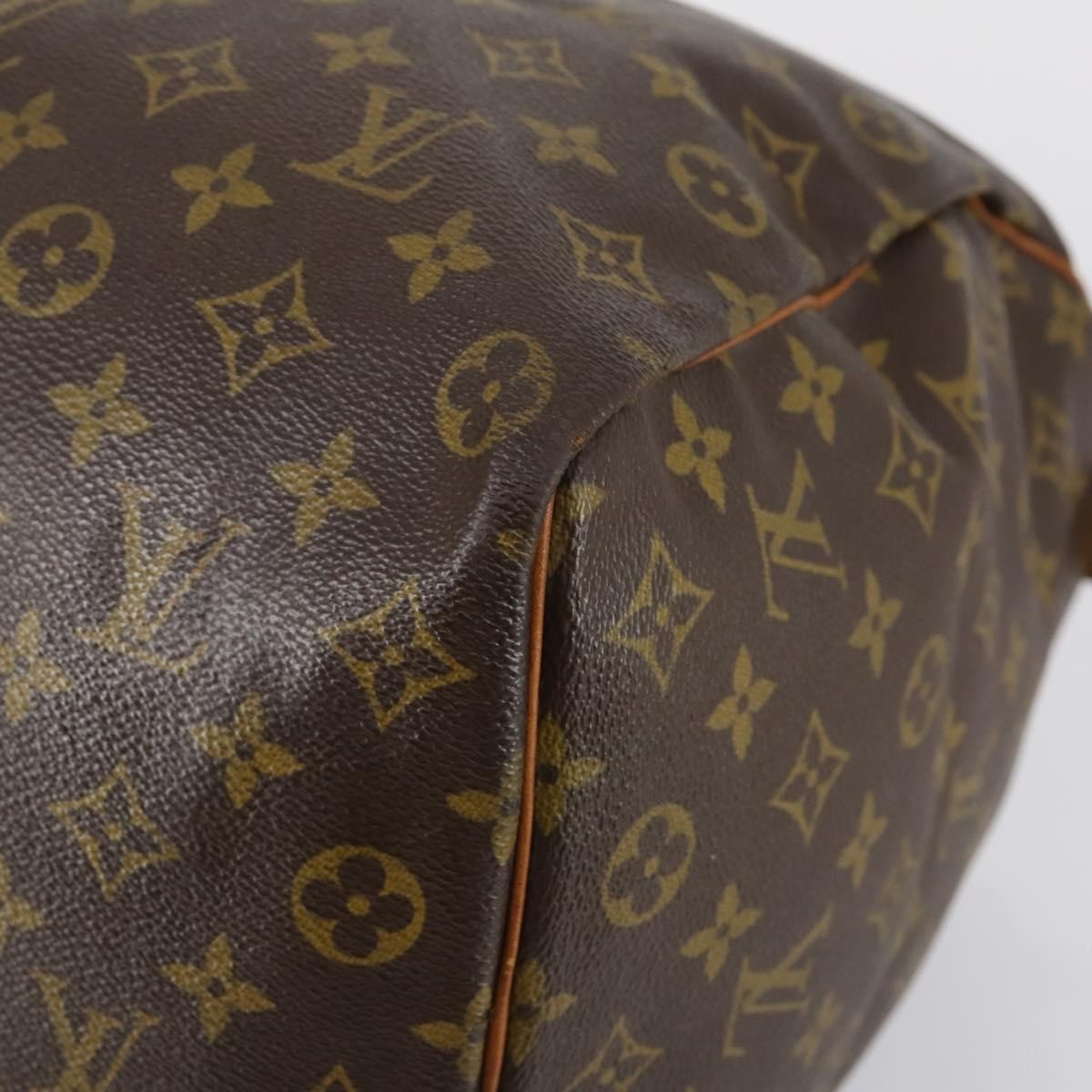 Louis Vuitton Keepall Bag Monogram Canvas, BROWN, CANVAS, Travel bag