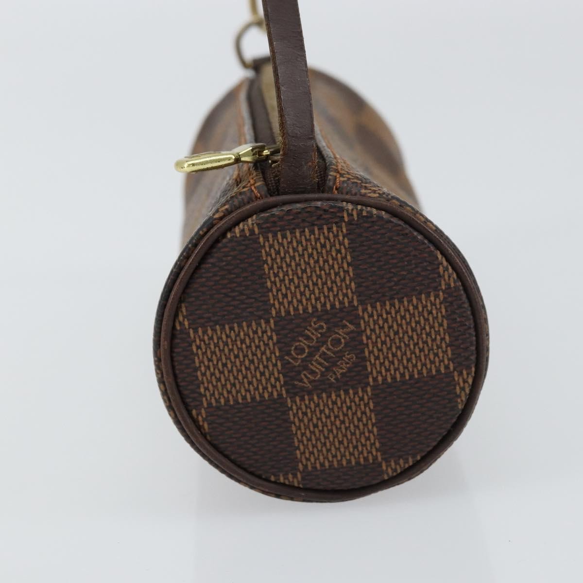 Louis Vuitton Papillon Pochette Damier, BROWN, CANVAS, Clutche & pouche