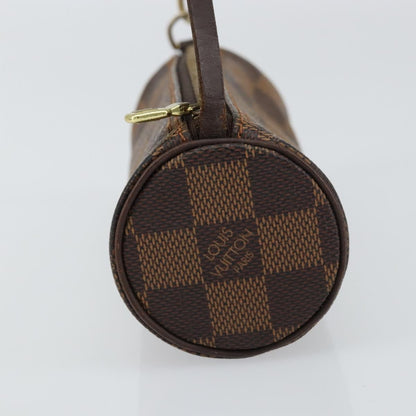 Louis Vuitton Papillon Pochette Damier, BROWN, CANVAS, Clutche & pouche