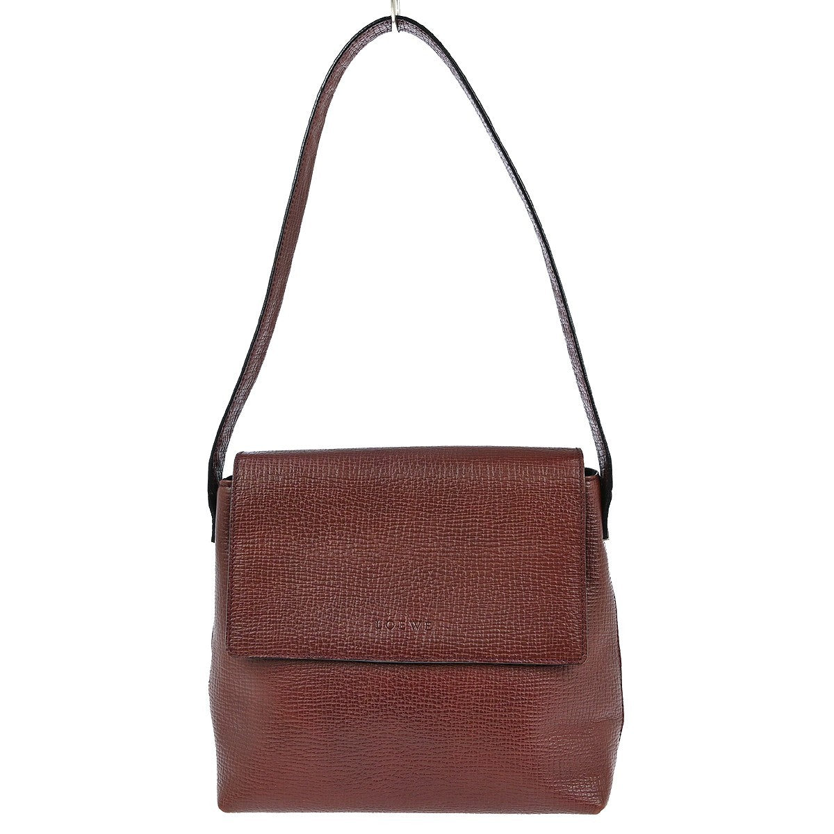 Loewe Vintage Shoulder Bag Leather, BURGUNDY, LEATHER, Shoulder bag