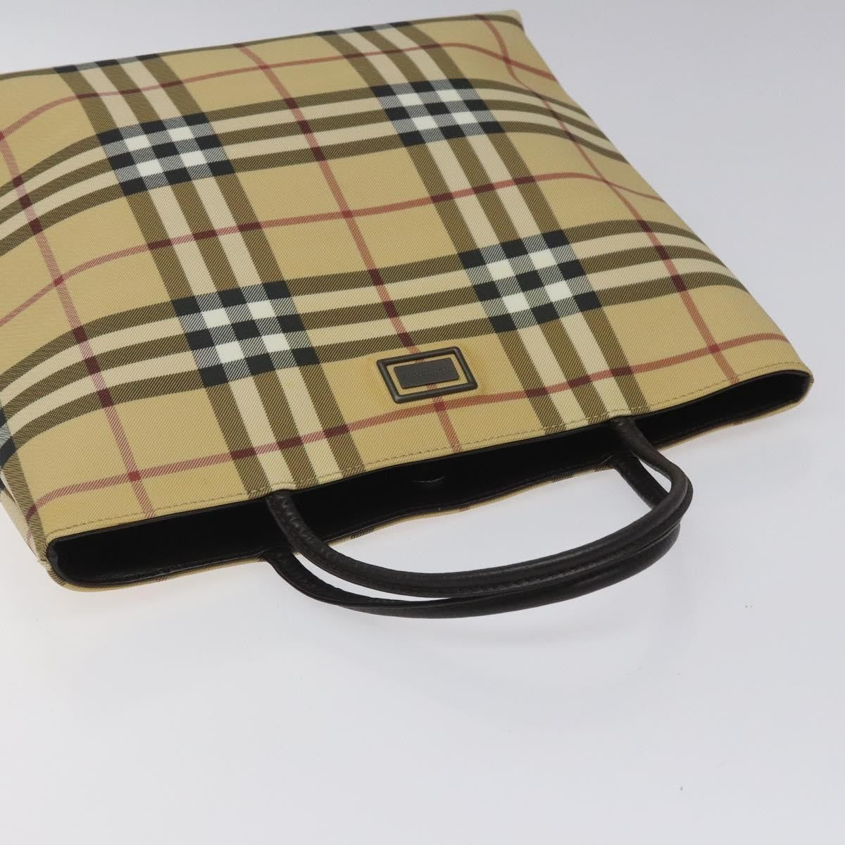 Burberry Nova Check Tote canvas check pattern, BEIGE, PVC, Tote bag