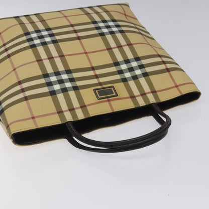 Burberry Nova Check Tote canvas check pattern, BEIGE, PVC, Tote bag
