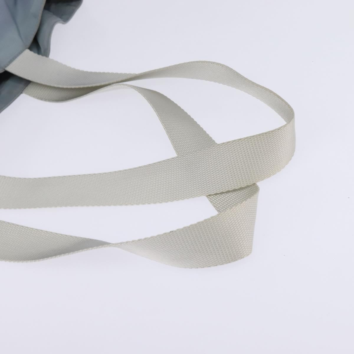 Prada Side Pocket Tote Nylon, BLUE, NYLON, Tote bag